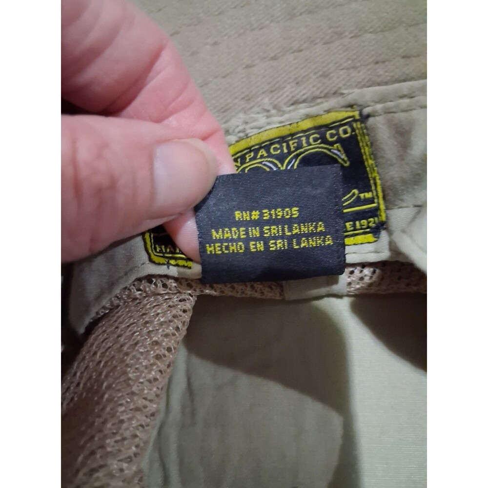 DPC Dorfman Pacific Co Hat Cotton Safari Khaki  Mesh Panel Large - Picture 4 of 8